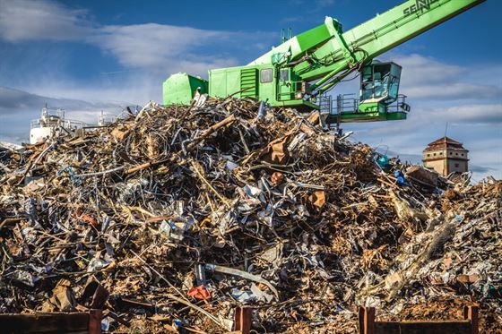 metals at the scrap compressed